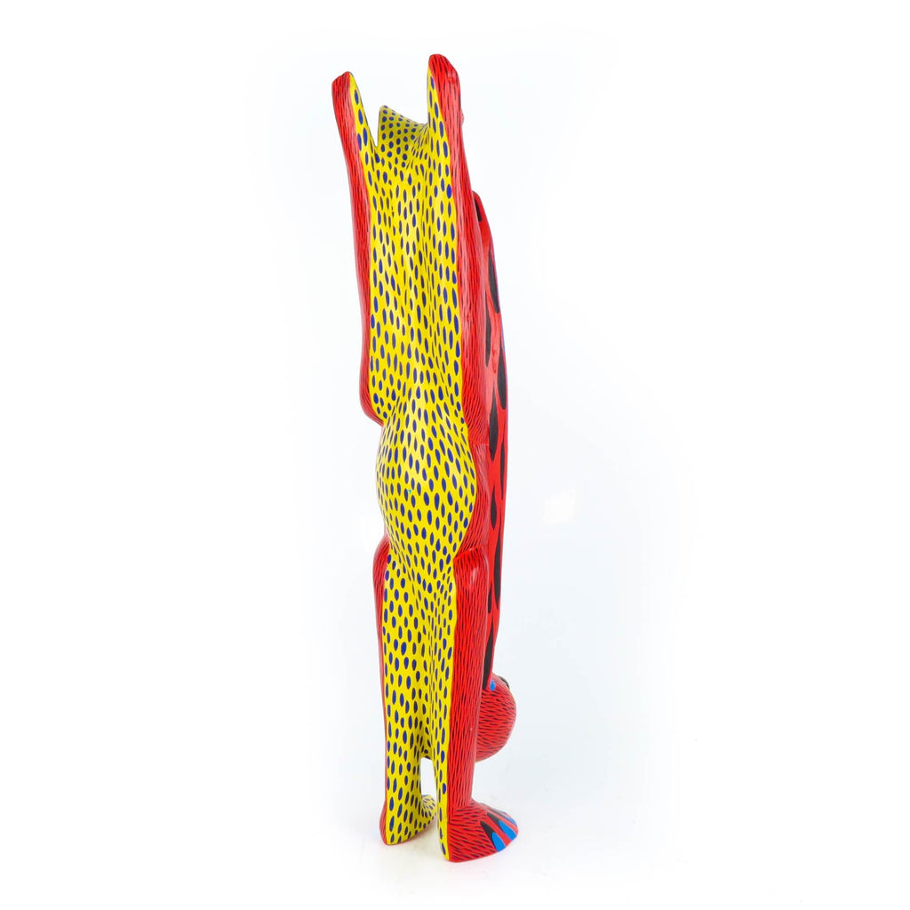 Handstand Rabbit (Red) - Oaxacan Alebrije Wood Carving – VivaMexico.com ...