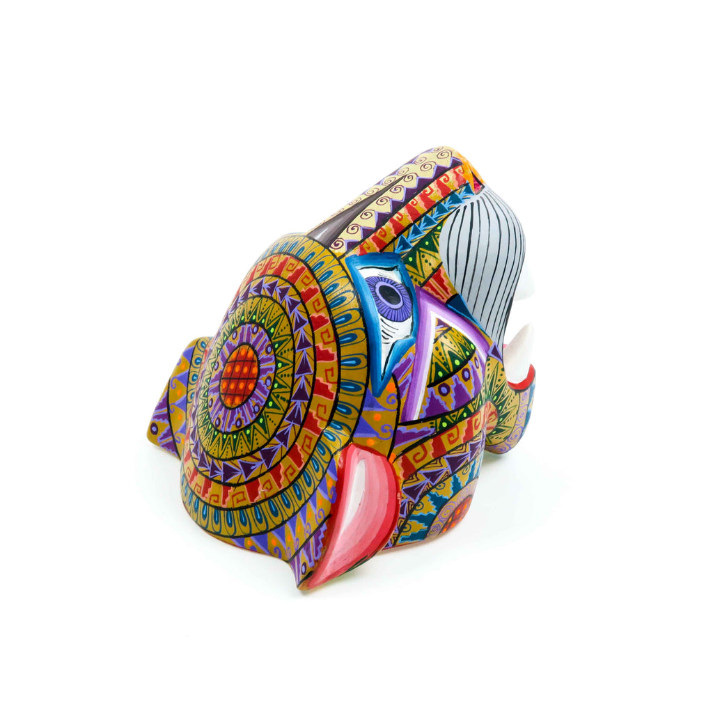 Jaguar Head - Oaxacan Alebrije Wood Carving – VivaMexico.com