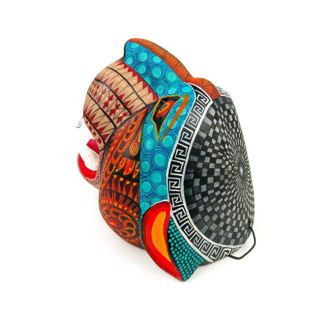 Jaguar Head - Oaxacan Alebrije Wood Carving - Nestor Melchor
