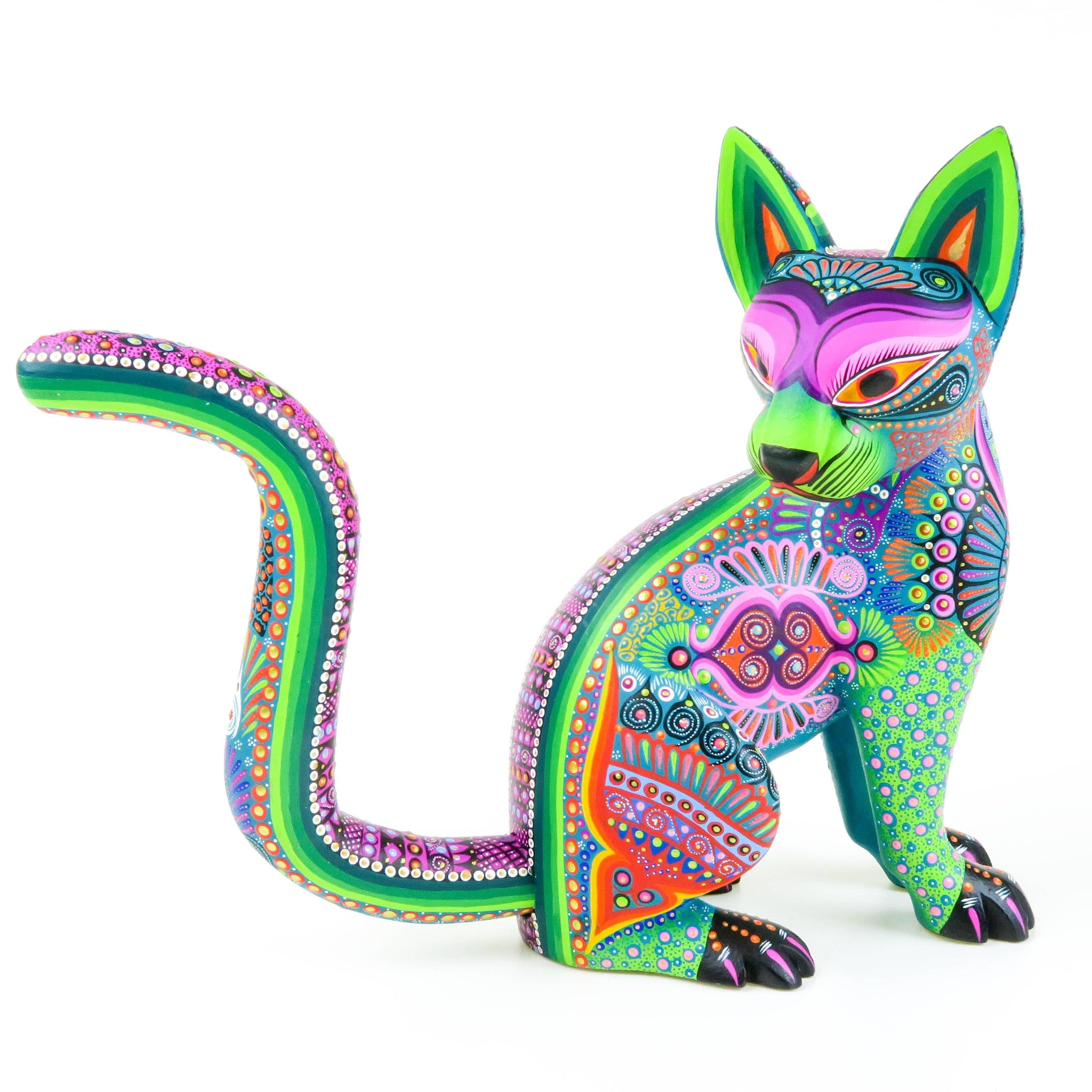 Jaguar - Oaxacan Alebrije Wood Carving – Vivamexico.com - Mexican Art