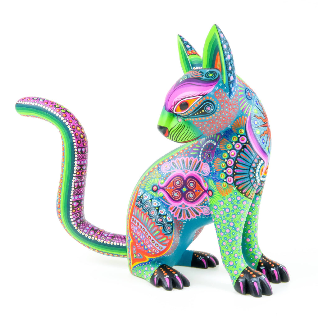 Jaguar - Oaxacan Alebrije Wood Carving – VivaMexico.com - Mexican Art