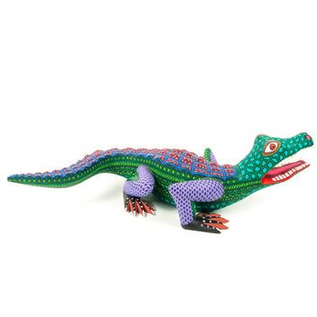 Alligator & Crocodile Oaxacan Alebrije Wood Carvings For Sale