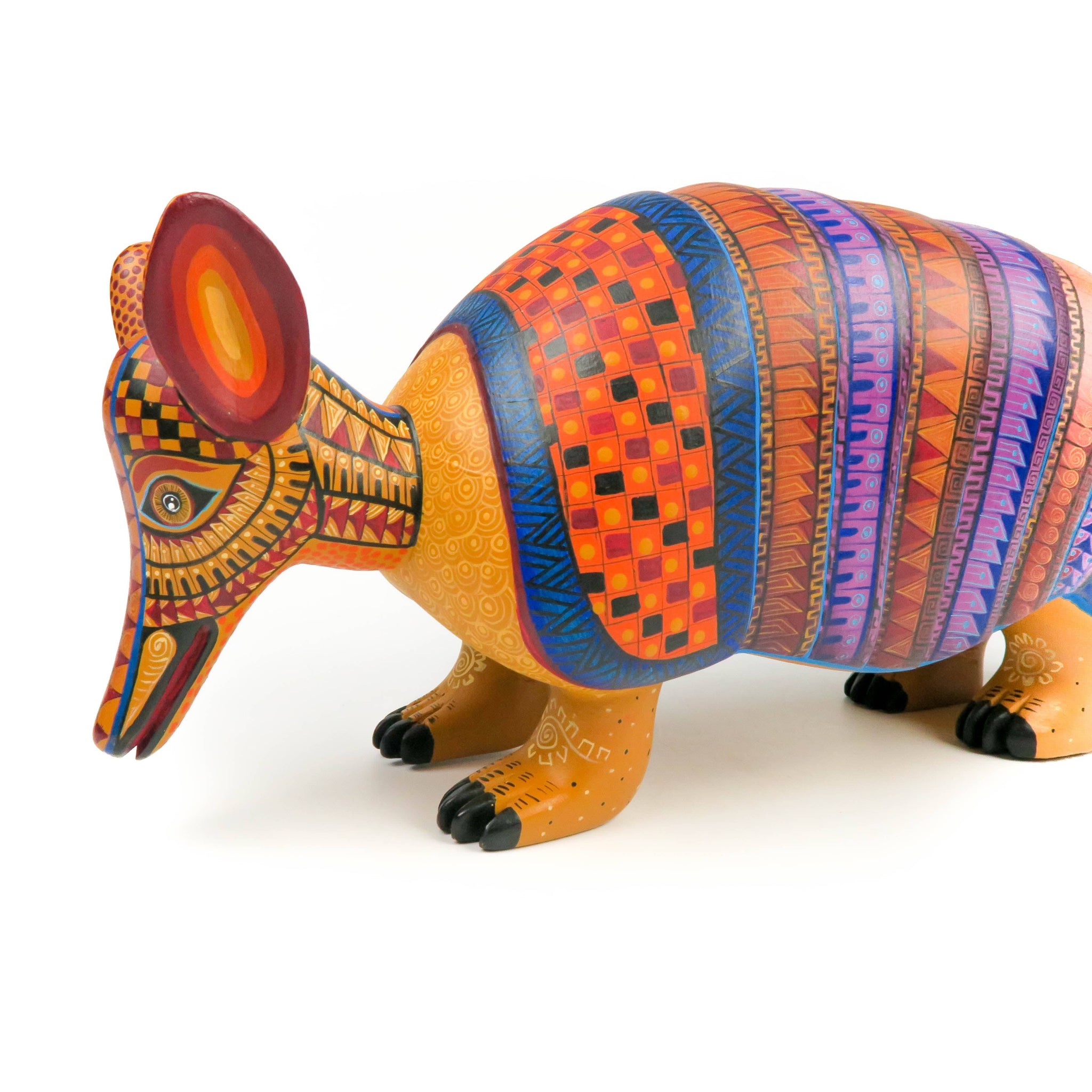 Large Armadillo - Oaxacan Alebrije Wood Carving – VivaMexico.com ...