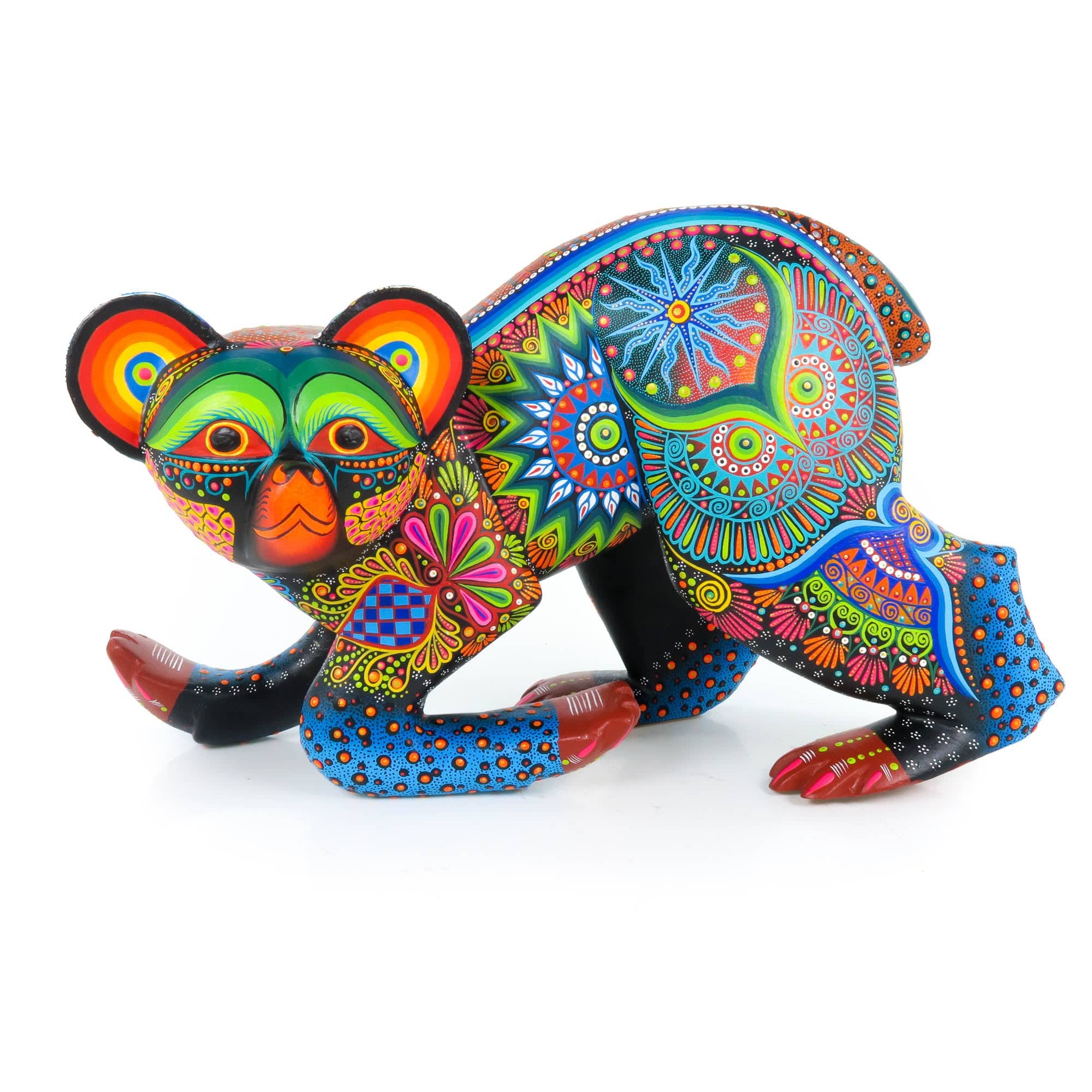 Large Black Bear - Oaxacan Alebrije Wood Carving Large Black Bear - Oaxacan Alebrije Wood Carving