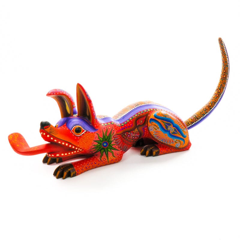 Fantastic Large Dog - Oaxacan Alebrije Wood Carving www.VivaMexico.com