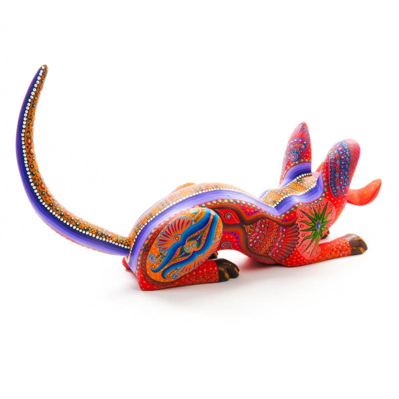 Blue Dog Mexican Wood Carving Alebrije