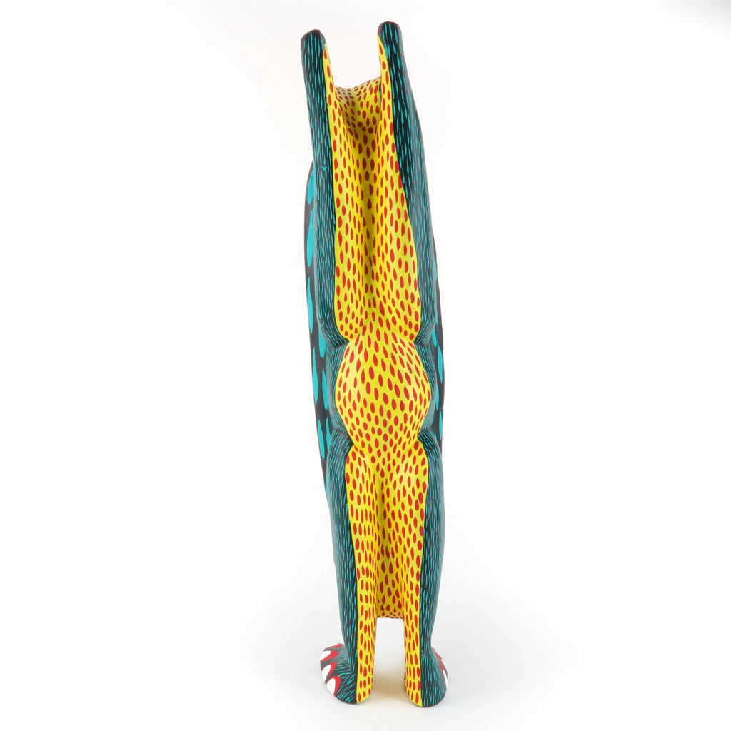 Large Green Handstand Rabbit - Oaxacan Alebrije Wood Carving ...