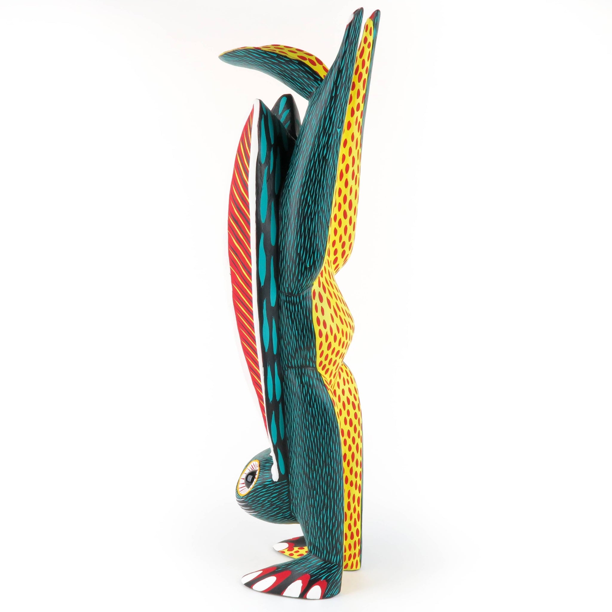 Large Green Handstand Rabbit - Oaxacan Alebrije Wood Carving ...