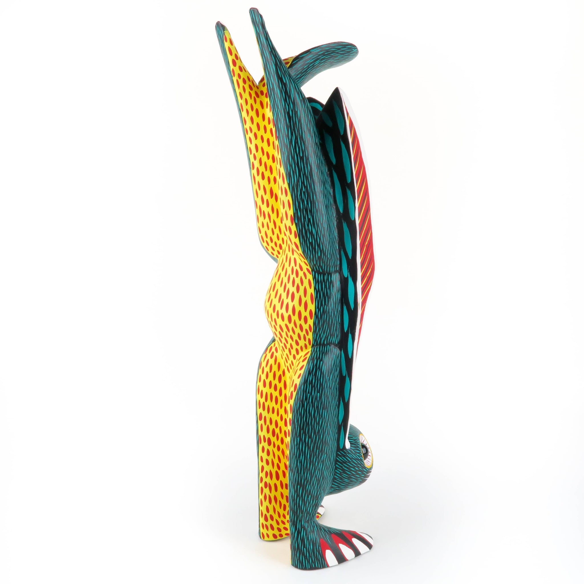 Large Green Handstand Rabbit - Oaxacan Alebrije Wood Carving ...