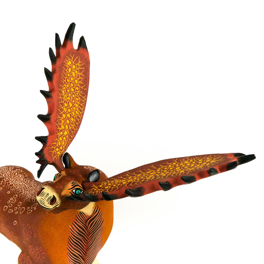 Large Magnificent Moose - Oaxacan Alebrije Wood Carving Mexican
