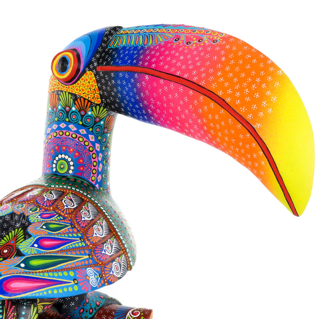 Large Masterpiece Toucan Bird - Oaxacan Alebrije Wood Carving