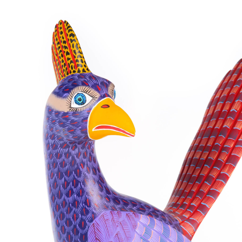 Large Roadrunner Bird - Oaxacan Alebrije Wood Carving – VivaMexico