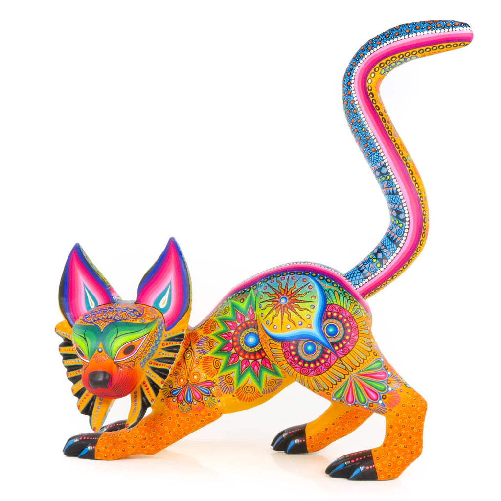 Lynx Cat - Oaxacan Alebrije Wood Carving – VivaMexico.com
