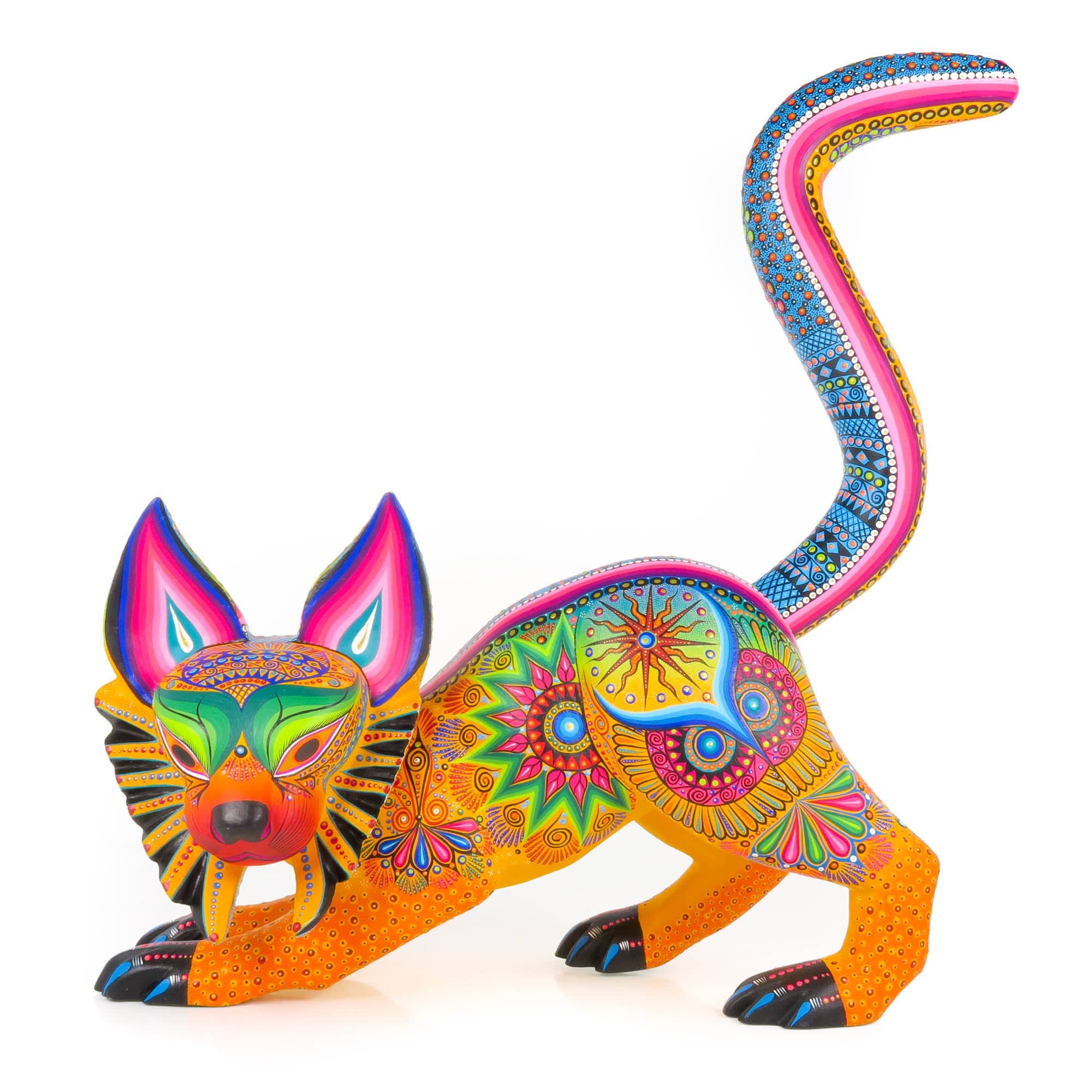 Lynx Cat - Oaxacan Alebrije Wood Carving – VivaMexico.com