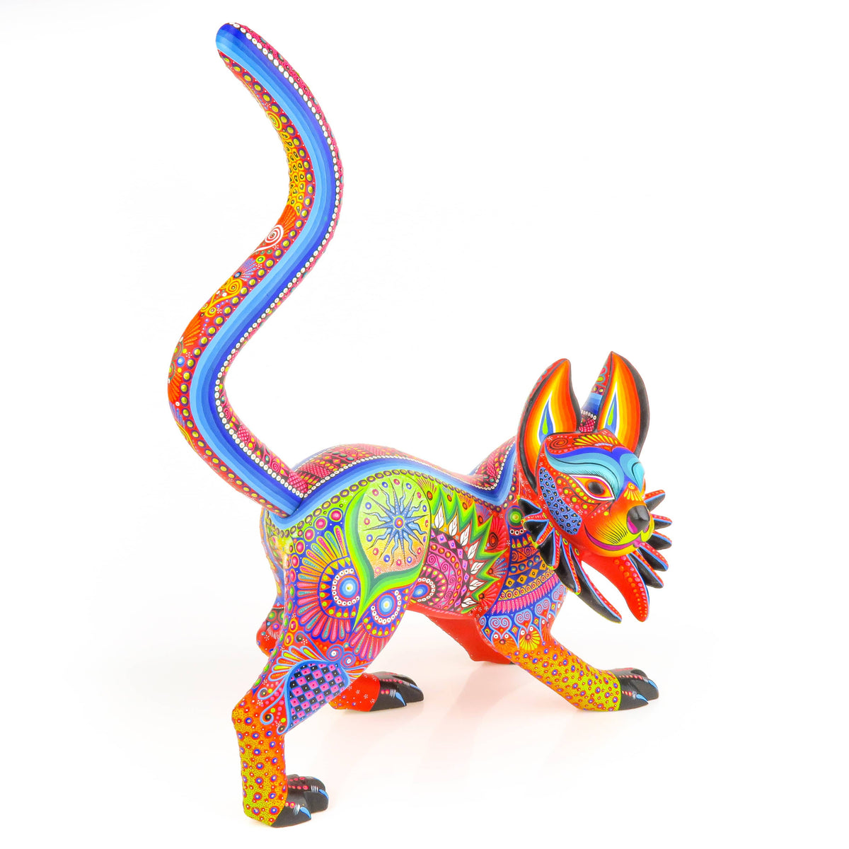 Lynx - Oaxacan Alebrije Wood Carving – VivaMexico.com - Mexican Art