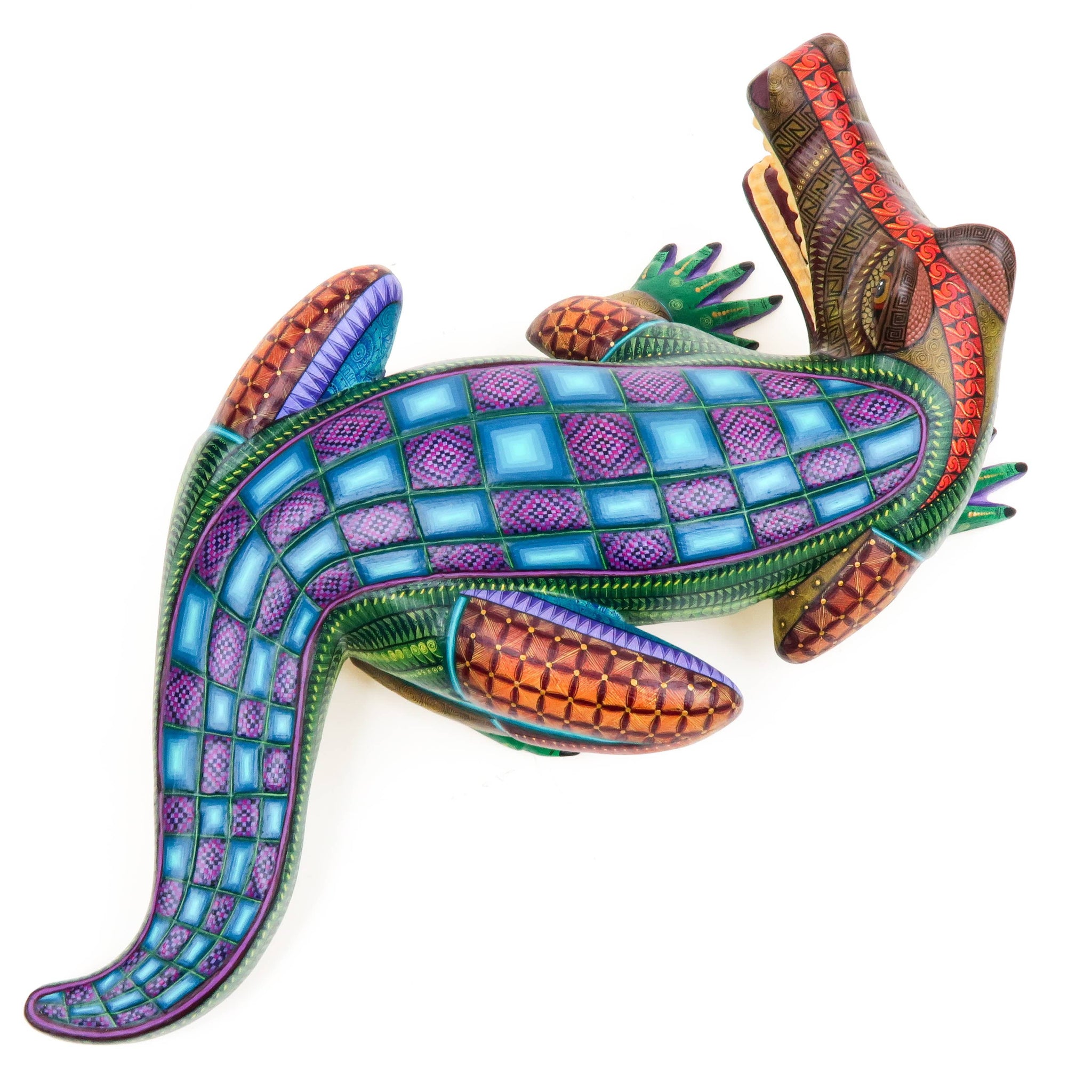 Magnificent Crocodile - Oaxacan Alebrije Wood Carving – VivaMexico.com ...