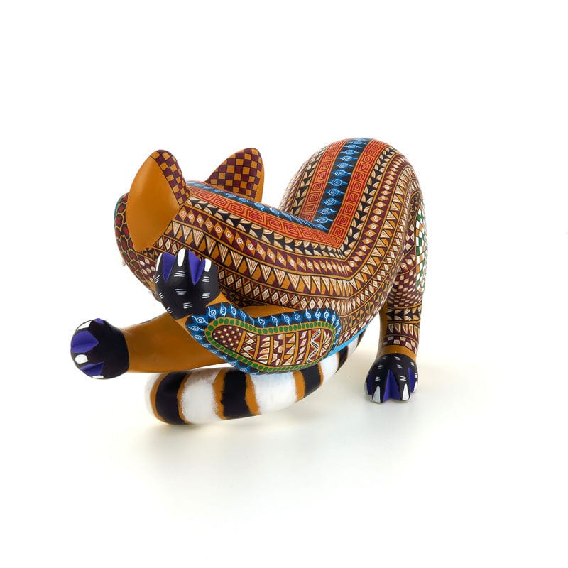 Magnificent Yellow Zapotec Jaguar - Oaxacan Alebrije Wood Carving ...