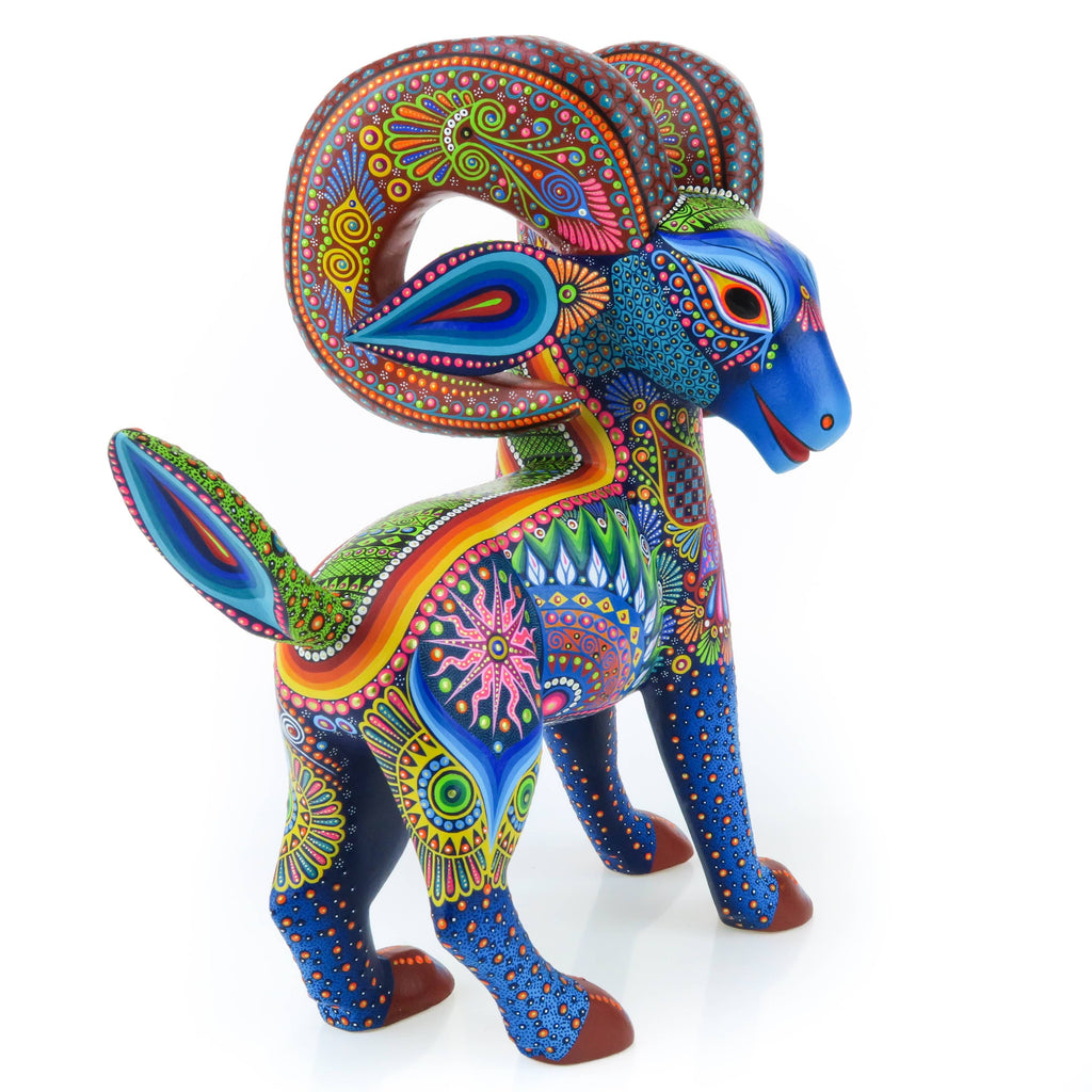 Majestic Bighorn Ram - Oaxacan Alebrije Wood Carving – VivaMexico.com ...