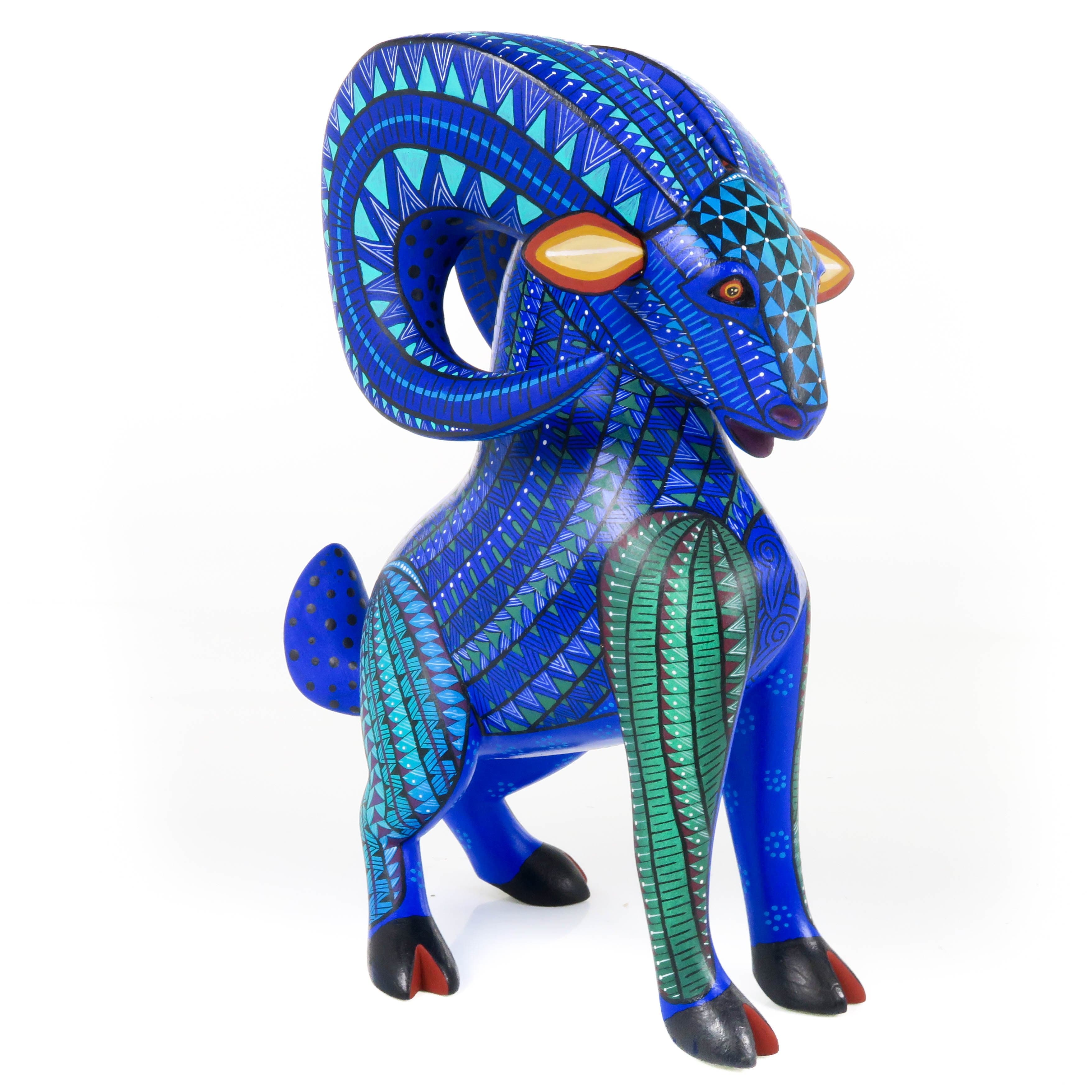 Majestic Bighorn Ram - Oaxacan Alebrije Wood Carving – VivaMexico