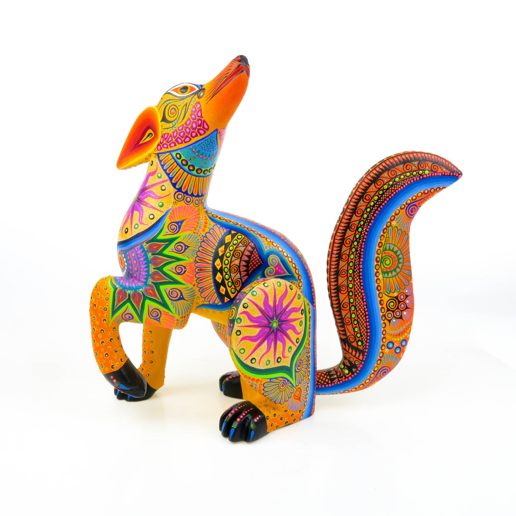 Majestic Coyote - Oaxacan Alebrije Wood Carving – VivaMexico.com