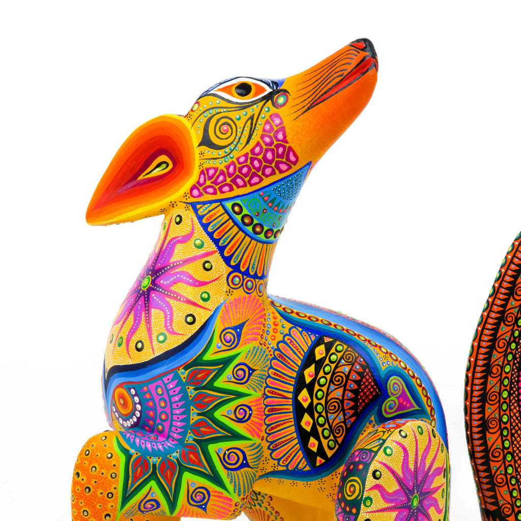 Majestic Coyote - Oaxacan Alebrije Wood Carving – VivaMexico.com