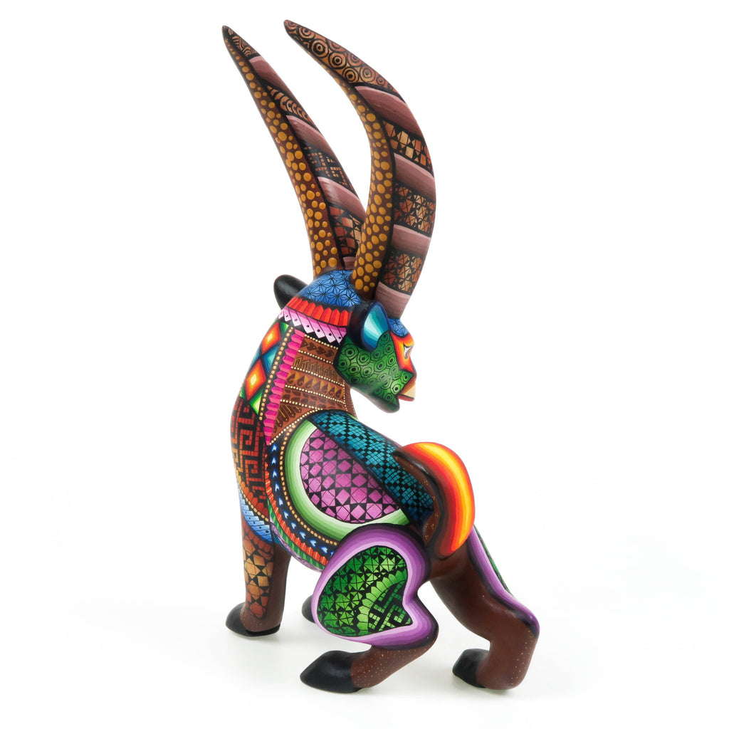Majestic Goat - Oaxacan Alebrije Wood Carving Sculpture - Jose