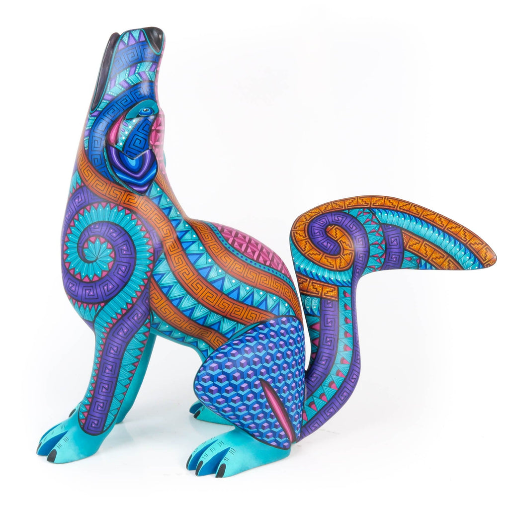 Majestic Howling Coyote - Oaxacan Alebrije Wood Carving – VivaMexico ...