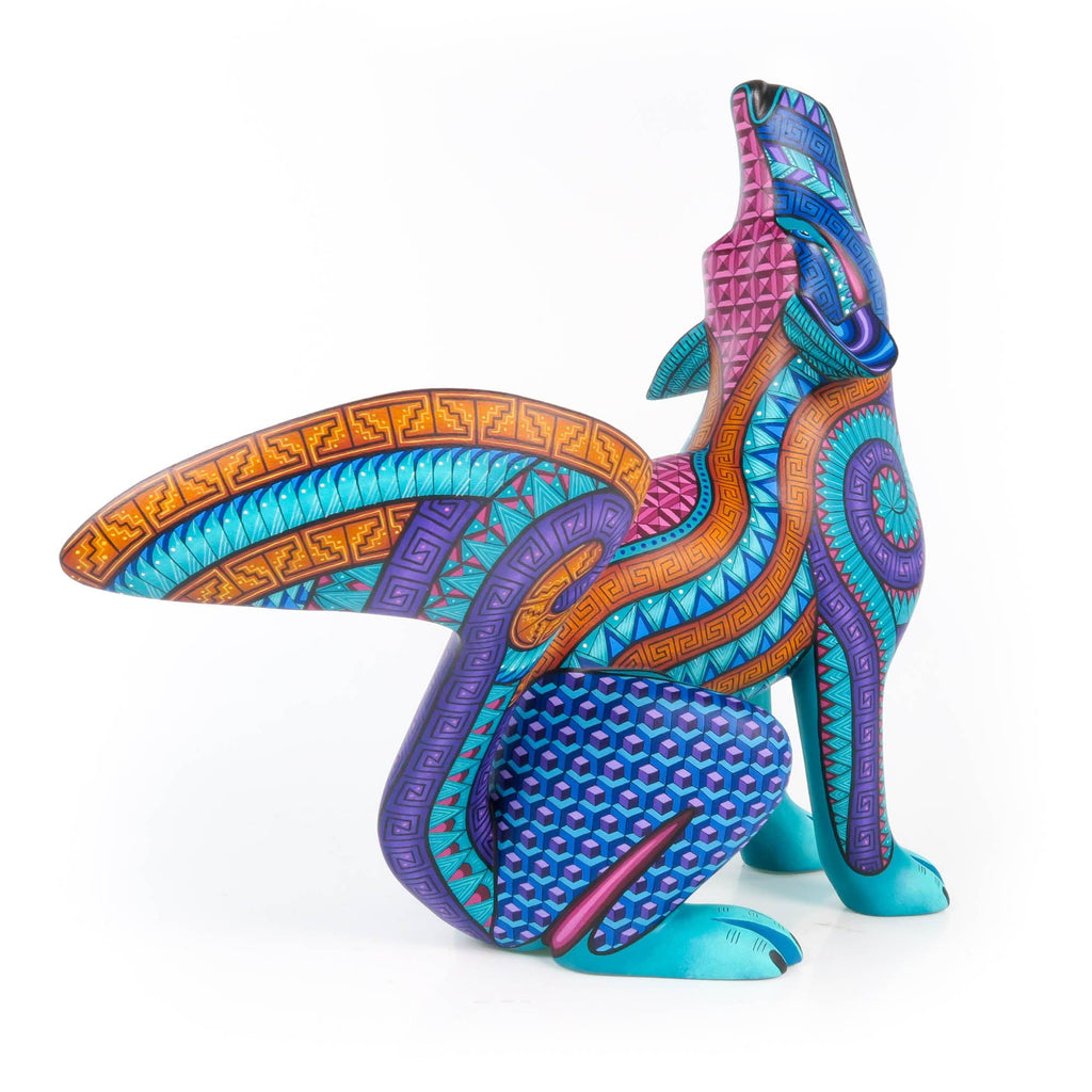 Majestic Howling Coyote - Oaxacan Alebrije Wood Carving – VivaMexico ...