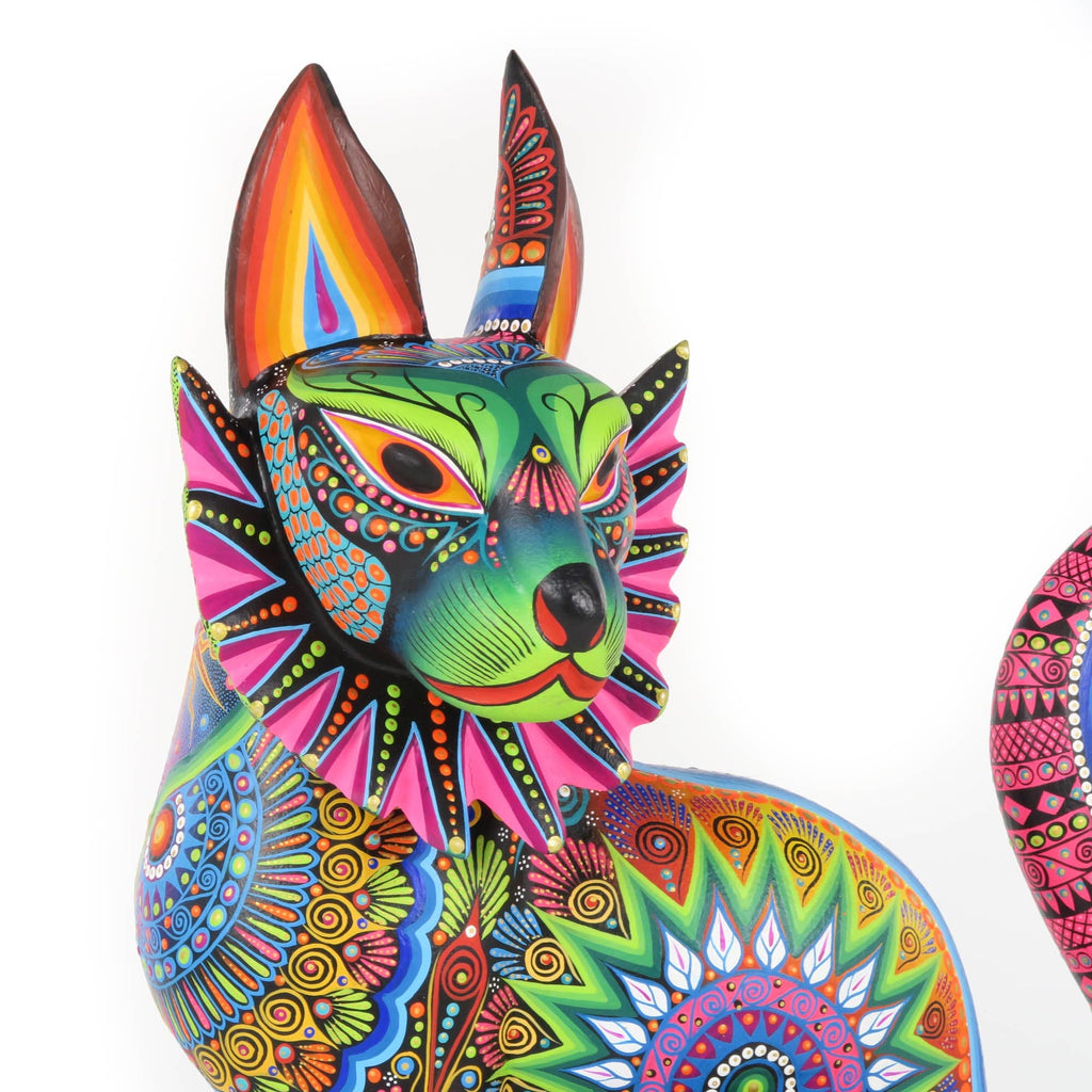 アート・デザイン・音楽 Samozveri: Selbst gemachte Tiere Majestic Lynx - Oaxacan Alebrije Wood Carving – VivaMexico.com