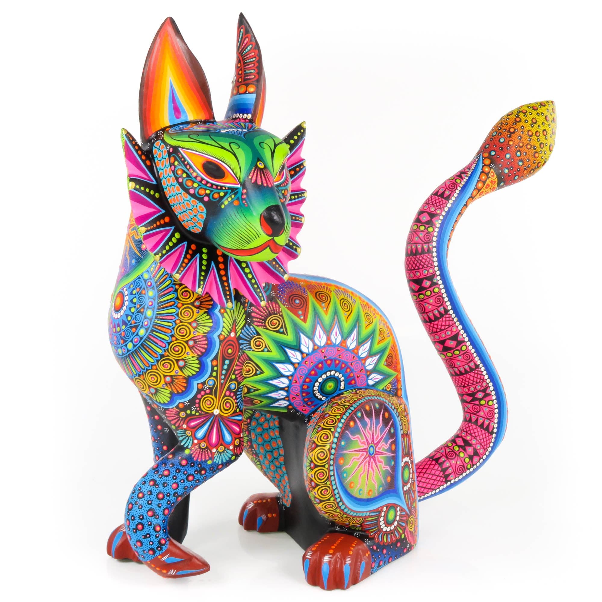 【リナ】エッグアート（鹿、ヒヨコ） Majestic Lynx - Oaxacan Alebrije Wood Carving – VivaMexico.com