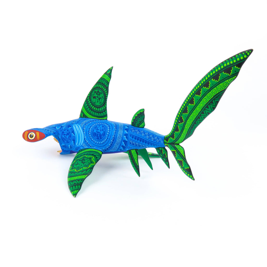 Masterpiece Shark - Oaxacan Alebrije Wood Carving – VivaMexico.com