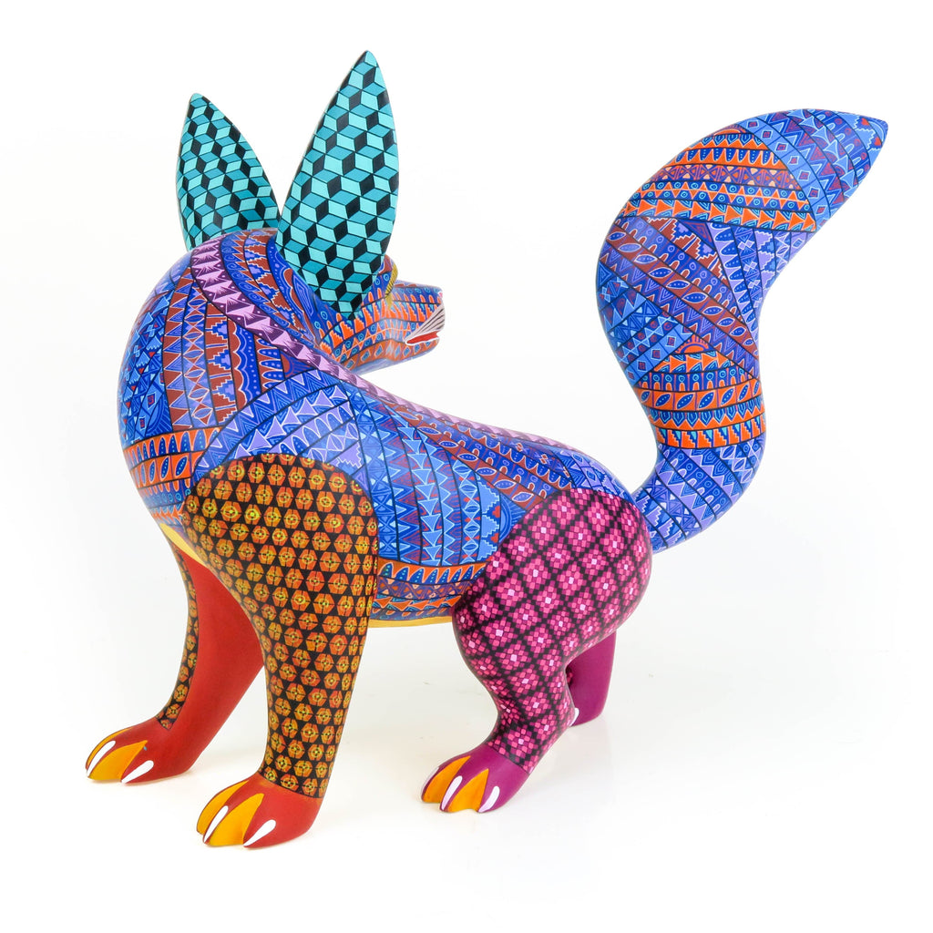 Masterpiece Turning Fox - Oaxacan Alebrije Wood Carving – VivaMexico ...