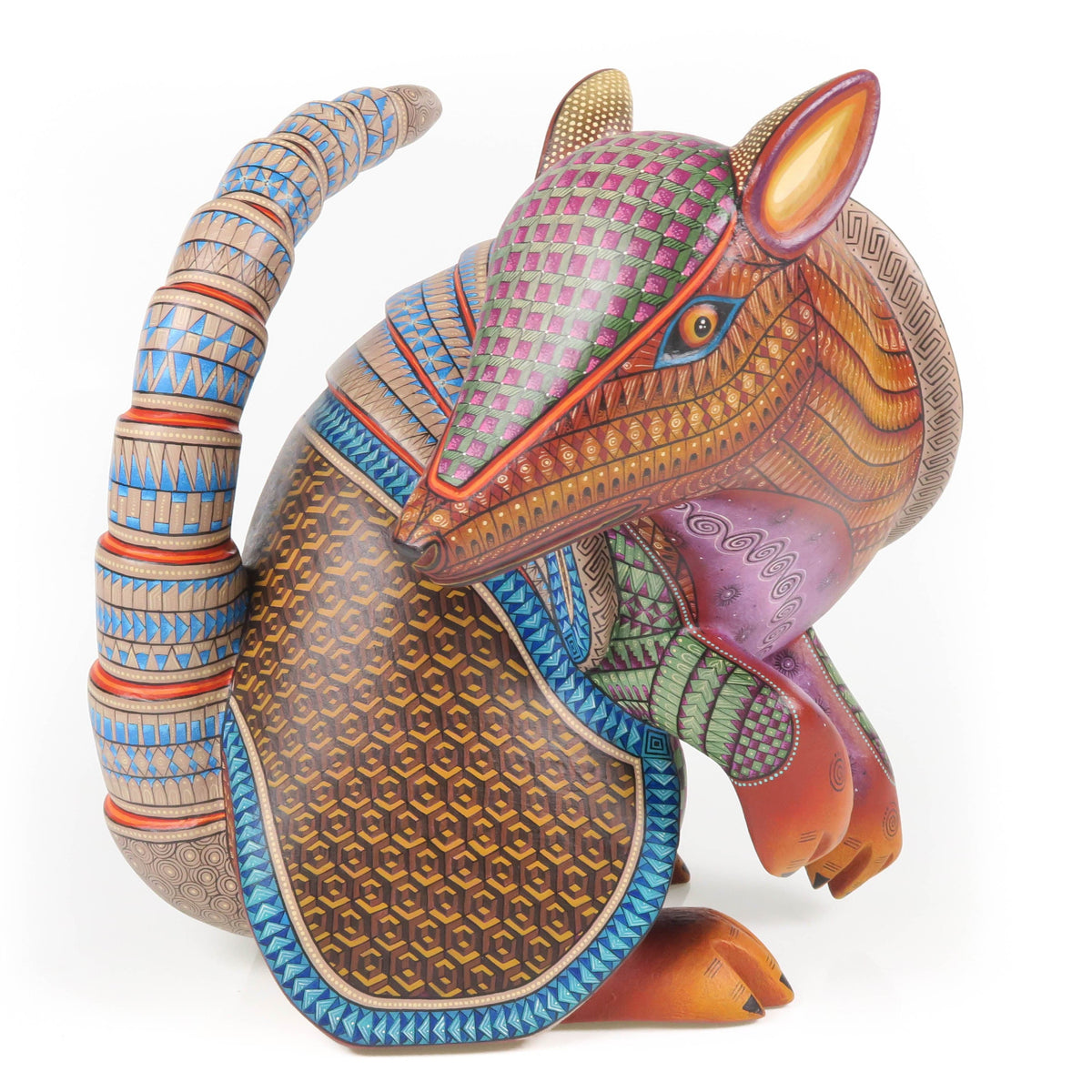 Masterpiece Zapotec Armadillo - Oaxacan Alebrije Wood Carving ...