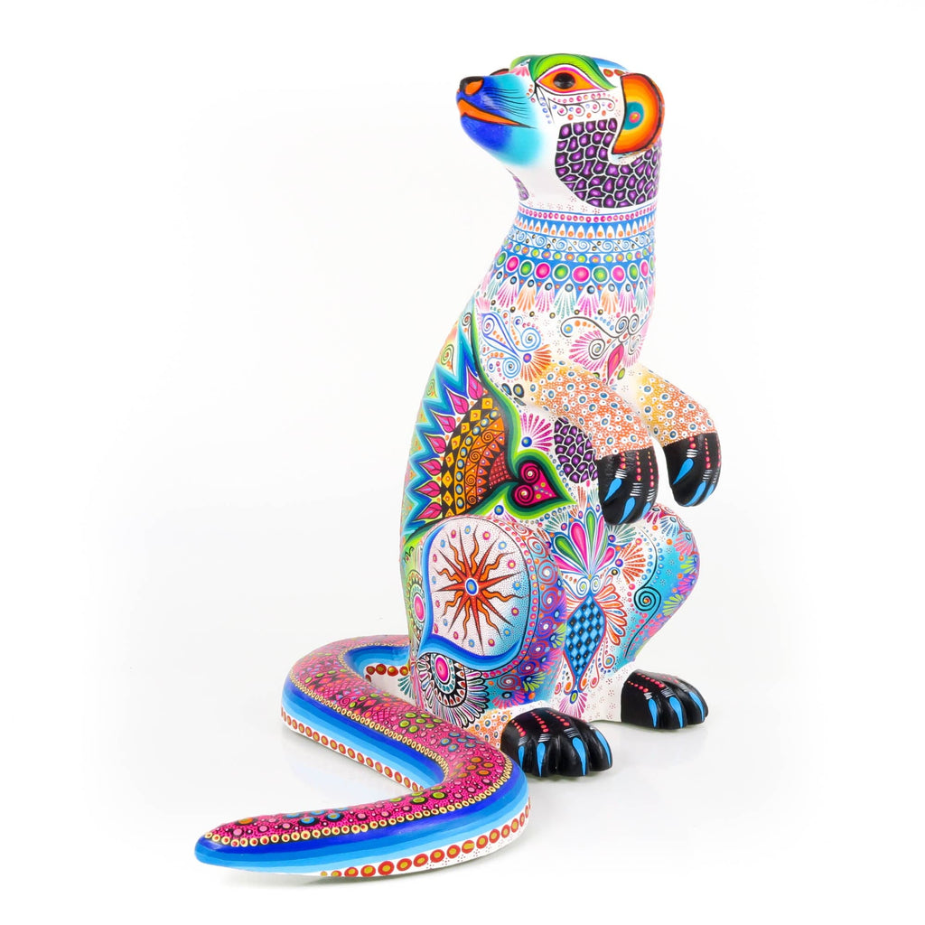 Meerkat - Oaxacan Alebrije Wood Carving – VivaMexico.com - Mexican Art