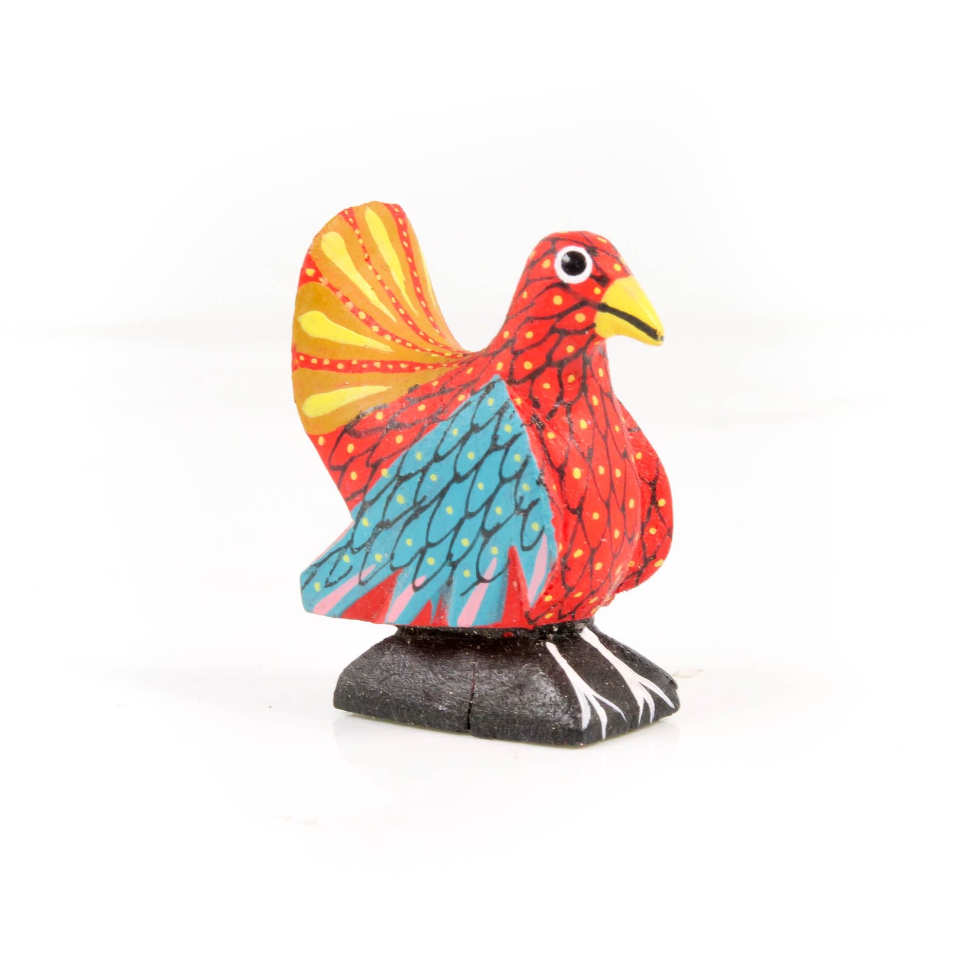 Mini Chicken - Oaxacan Alebrije Wood Carving – VivaMexico.com