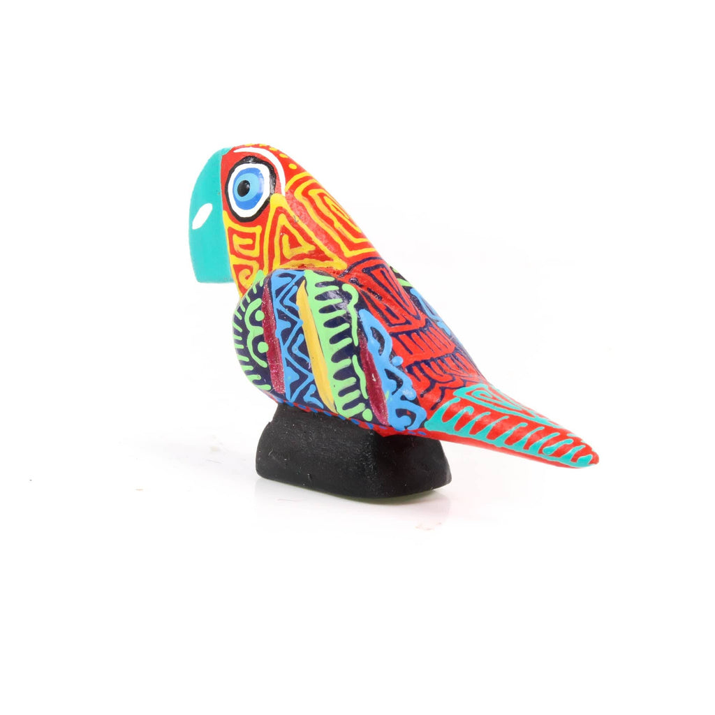 Mini Parrot - Oaxacan Alebrije Wood Carving – VivaMexico.com