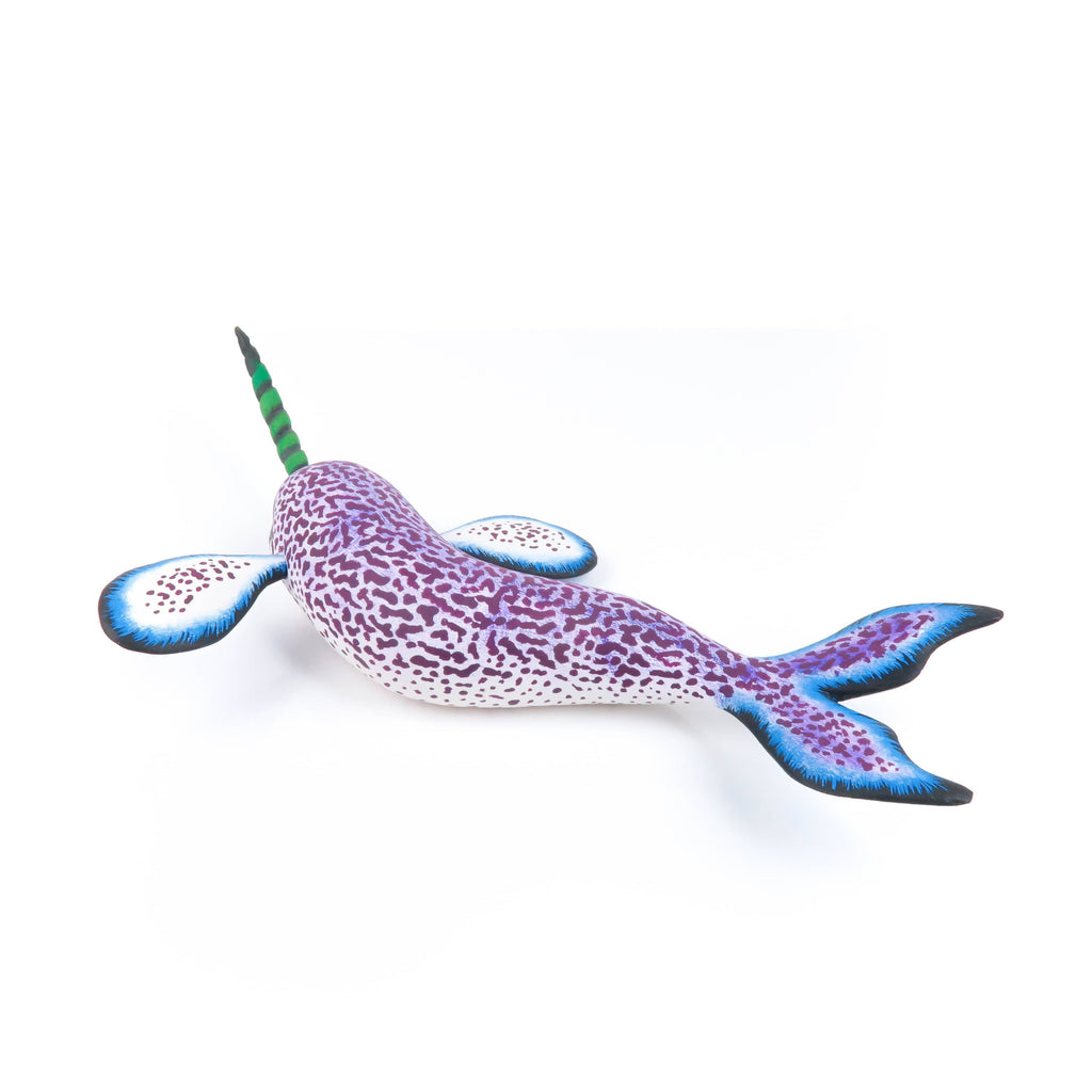 Narwhal - Oaxacan Alebrije Wood Carving - Eleazar Morales