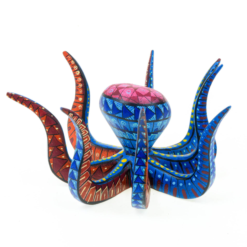 Octopus - Oaxacan Alebrije Wood Carving – VivaMexico.com - Mexican Art