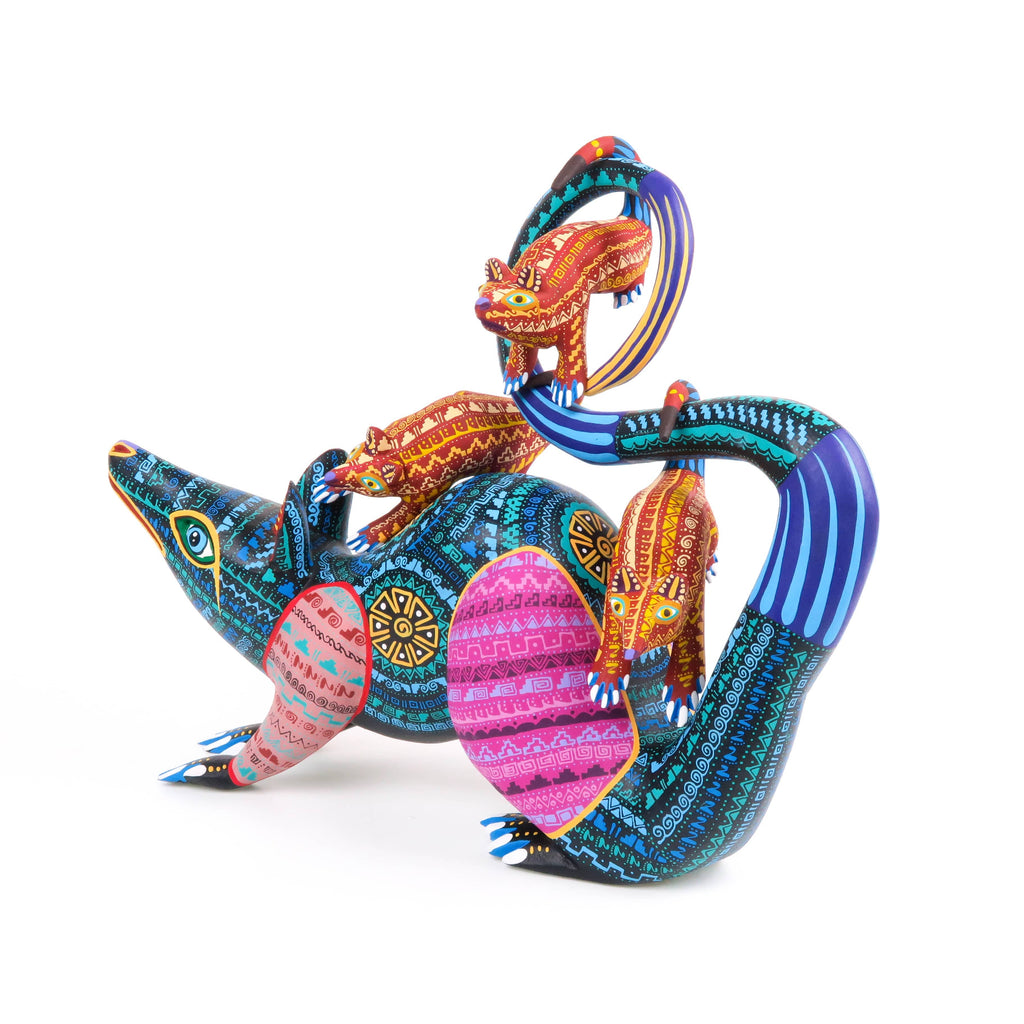 osp産　oaxaca実生　選抜個体 Opossum Family - Oaxacan Alebrije Wood Carving – VivaMexico.com