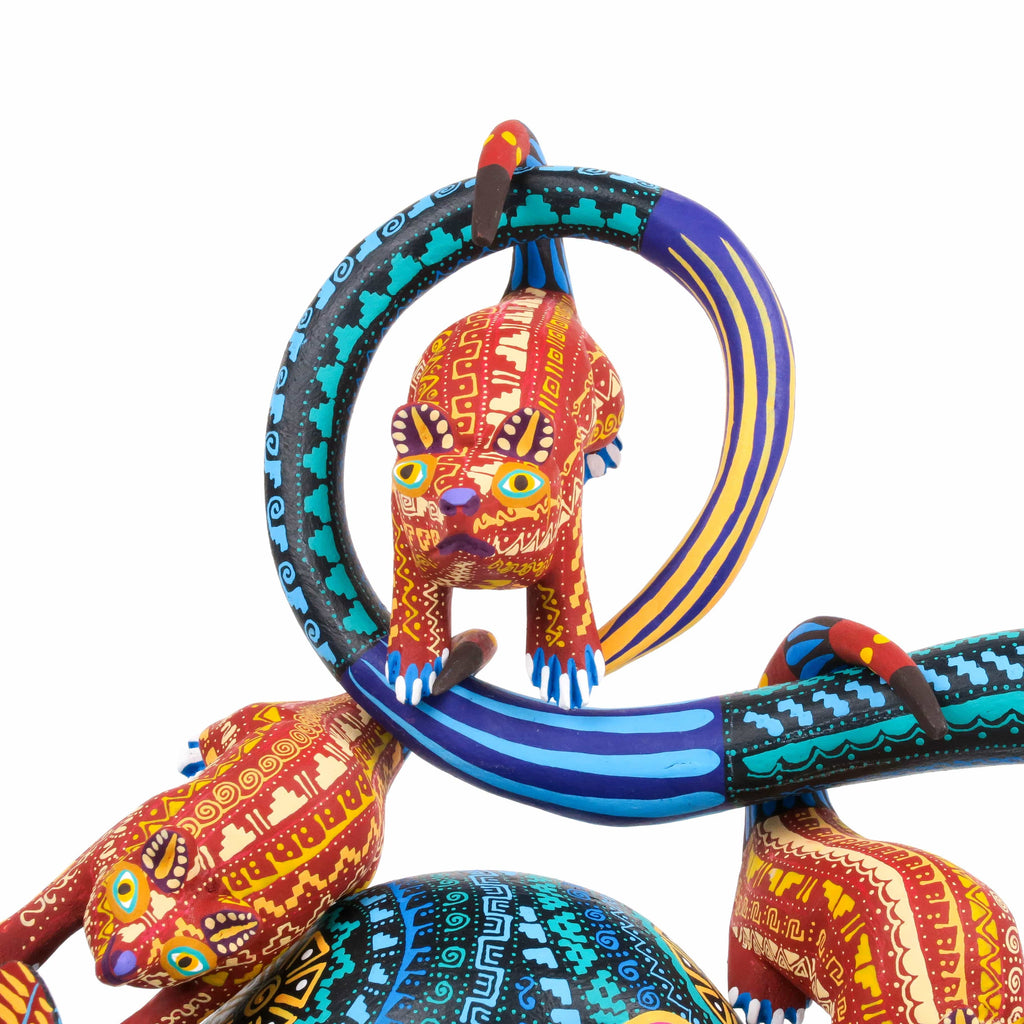 Opossum Family - Oaxacan Alebrije Wood Carving – VivaMexico.com