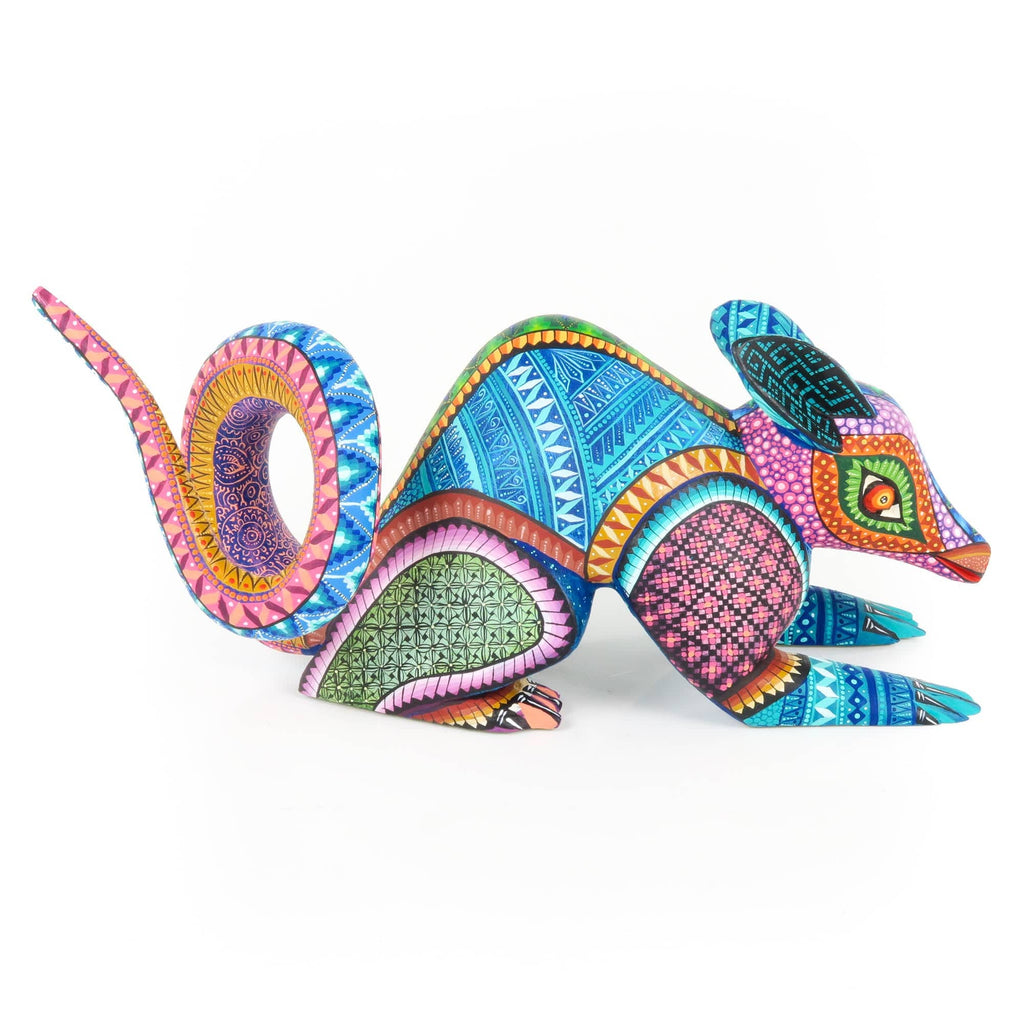 Opossum - Oaxacan Alebrije Wood Carving – VivaMexico.com - Mexican Art