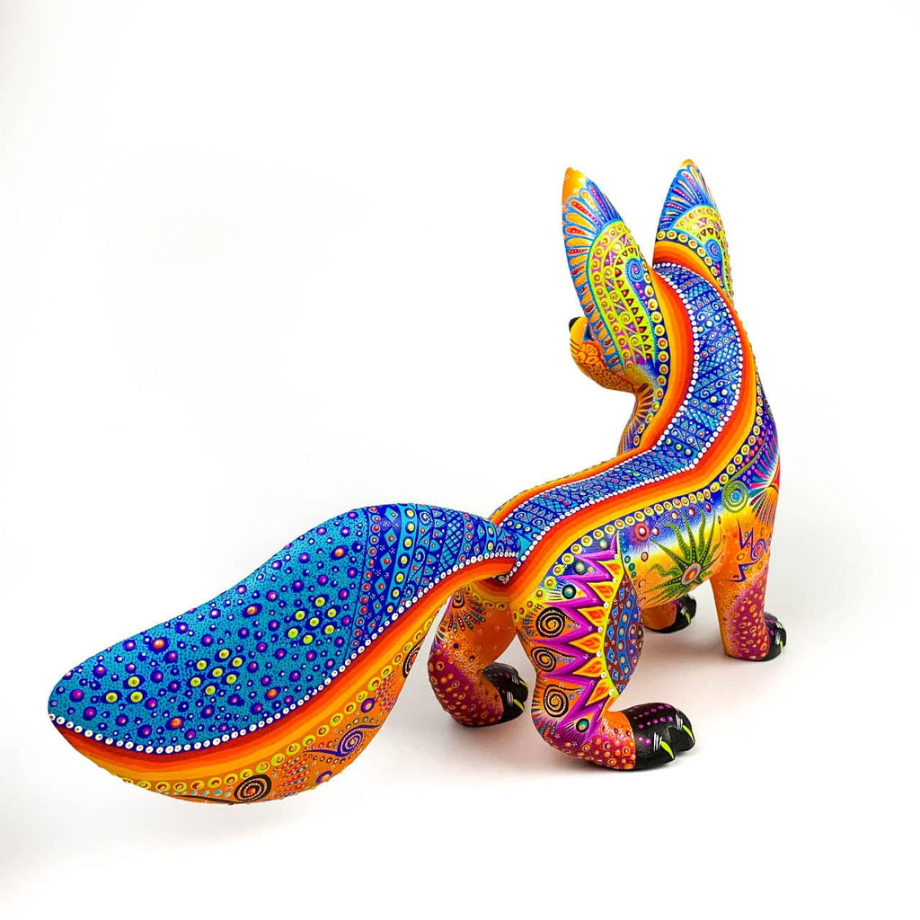 Orange Fox - Oaxacan Alebrije Wood Carving – VivaMexico.com