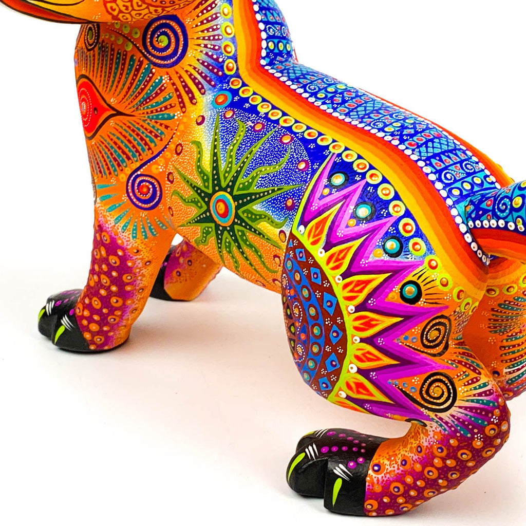 Orange Fox - Oaxacan Alebrije Wood Carving – VivaMexico.com