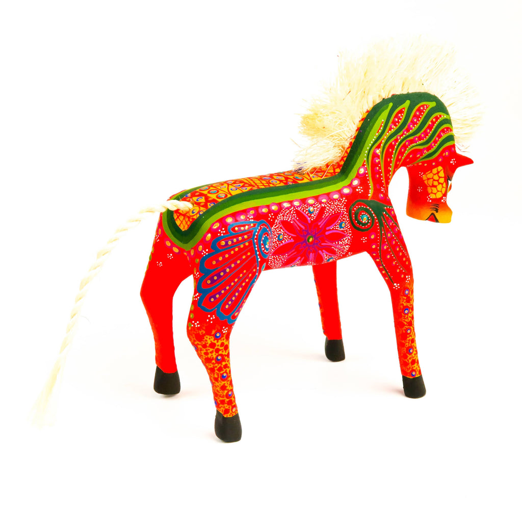 Orange Horse - Oaxacan Alebrije Wood Carving – VivaMexico.com