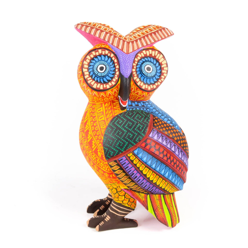 レモネード✨オリジナルアルビノ赤目白蛇オルゴナイト＆オリジナル塗香 Orange Owl - Oaxacan Alebrije Wood Carving – VivaMexico.com