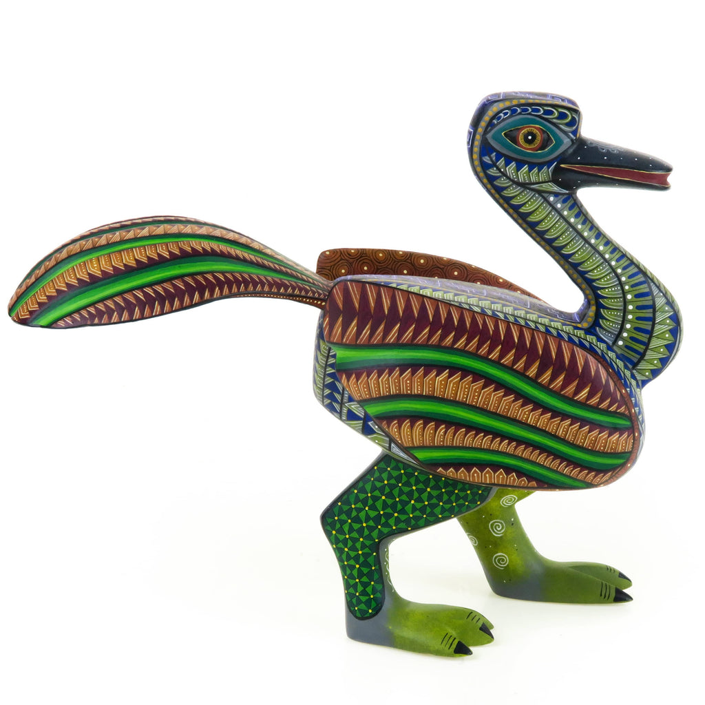 Ostrich - Oaxacan Alebrije Wood Carving – VivaMexico.com - Mexican Art