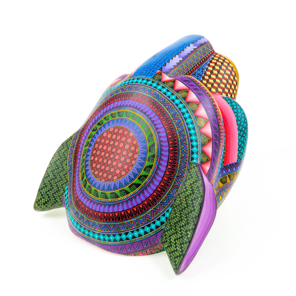 Outstanding Jaguar Head Wall Mount - Oaxacan Alebrije Wood Carving