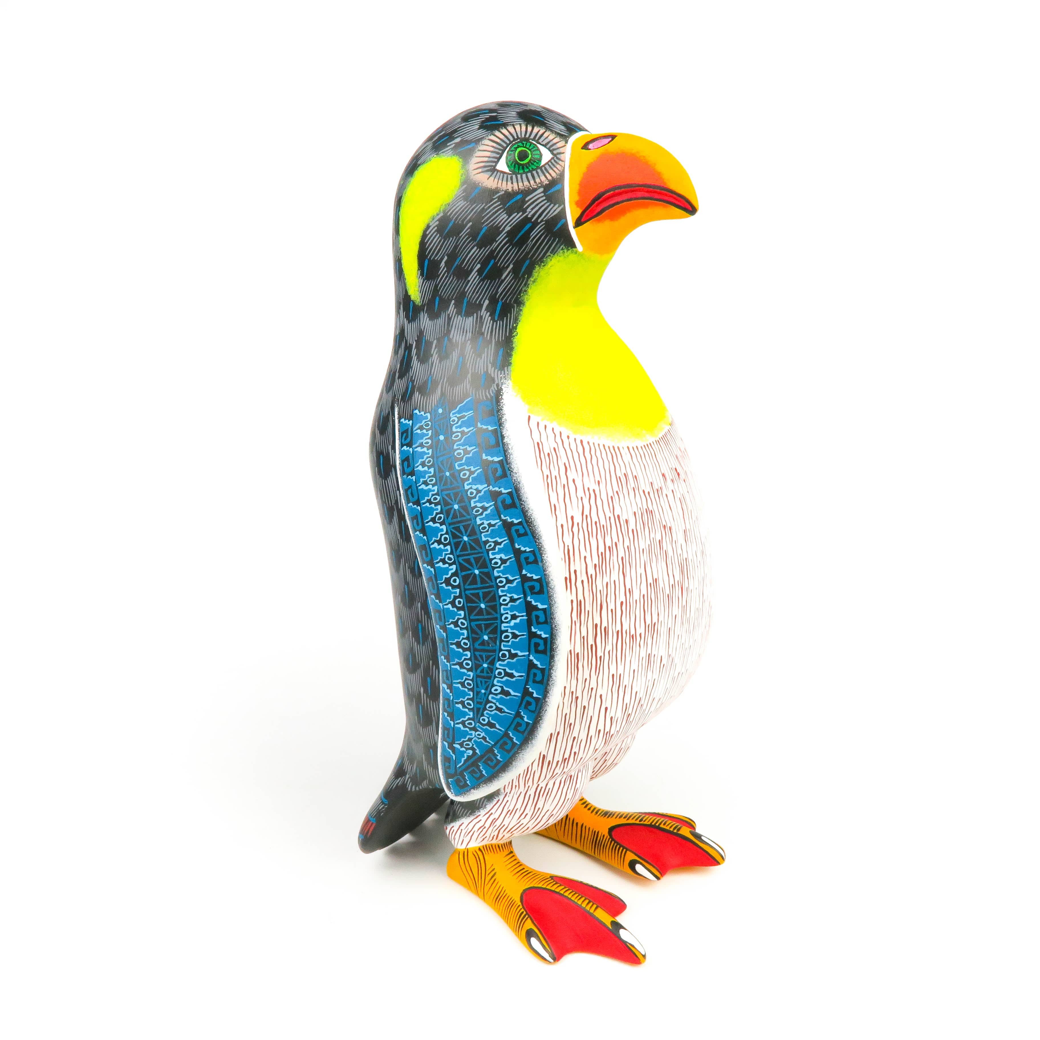Penguin - Oaxacan Alebrije Wood Carving – VivaMexico.com - Mexican Art