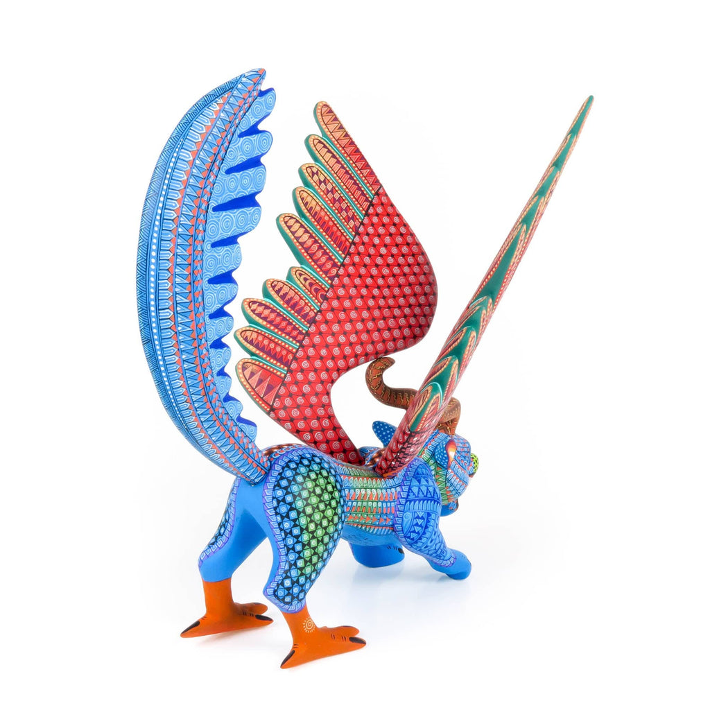 Pepita Winged Jaguar Eagle - Oaxacan Alebrije Wood Carving