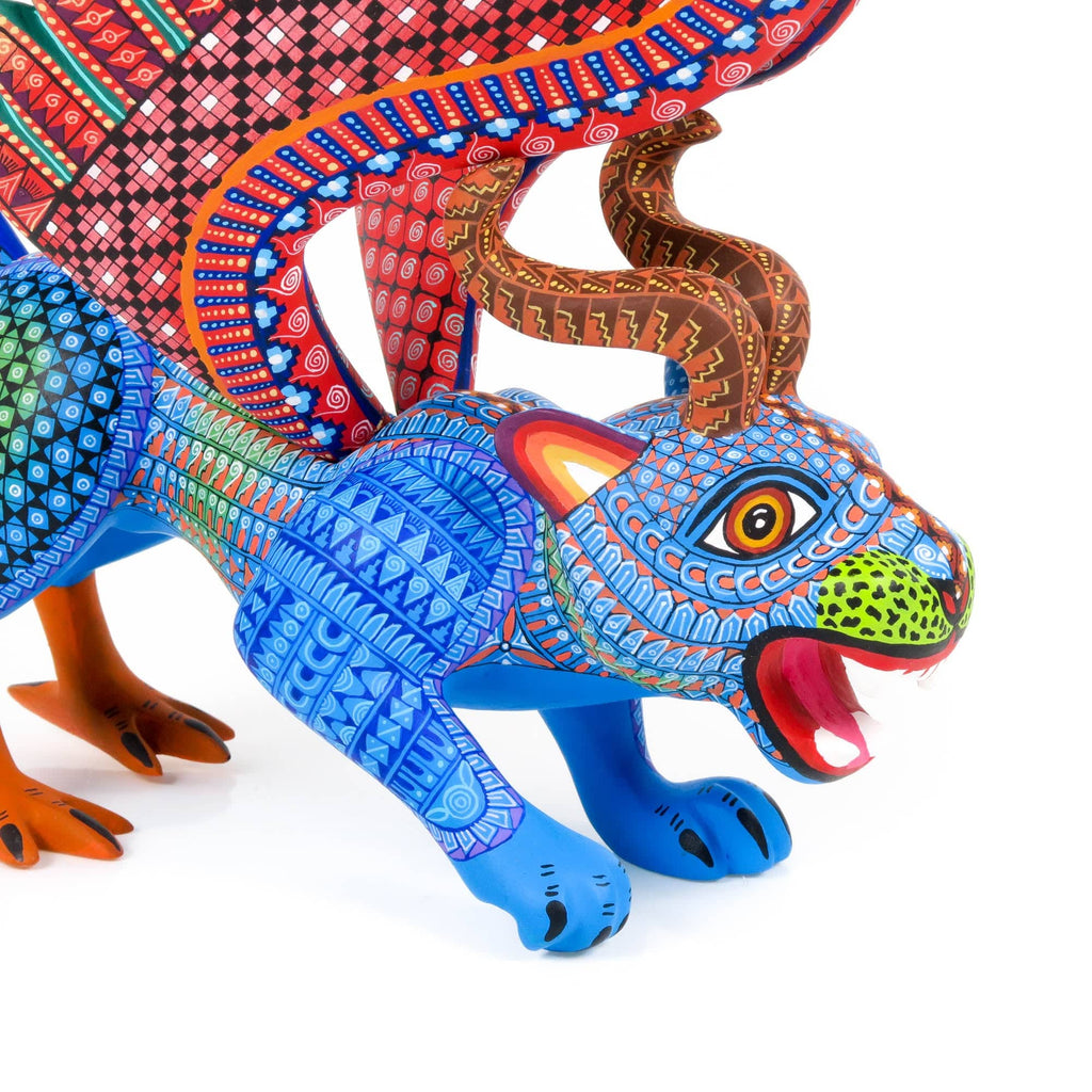 Pepita Winged Jaguar Eagle - Oaxacan Alebrije Wood Carving